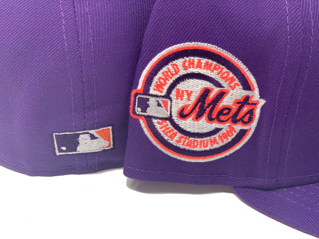 Purple New York Mets 1969 World Champions New Era Fitted Hat