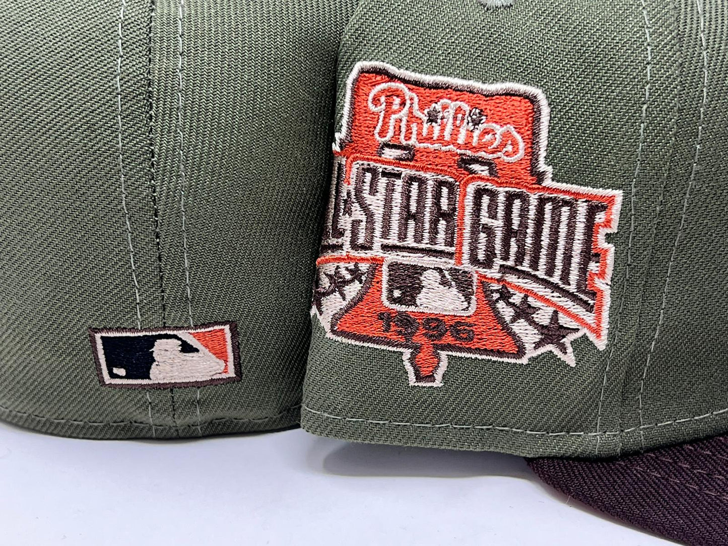 PHILADELPHIA PHIILIS 2006 ALL STAR GAME " OLIVE RUST PACK" NEW ERA FITTED HAT