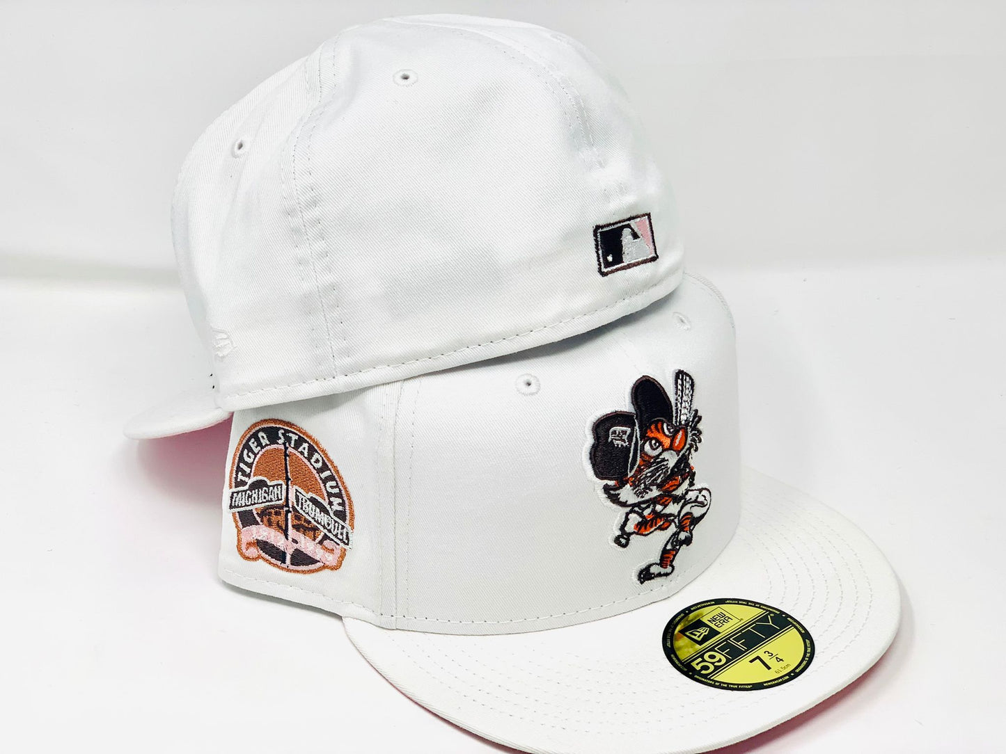 White Detroit Tigers Custom 59fifty New Era Fitted Hat