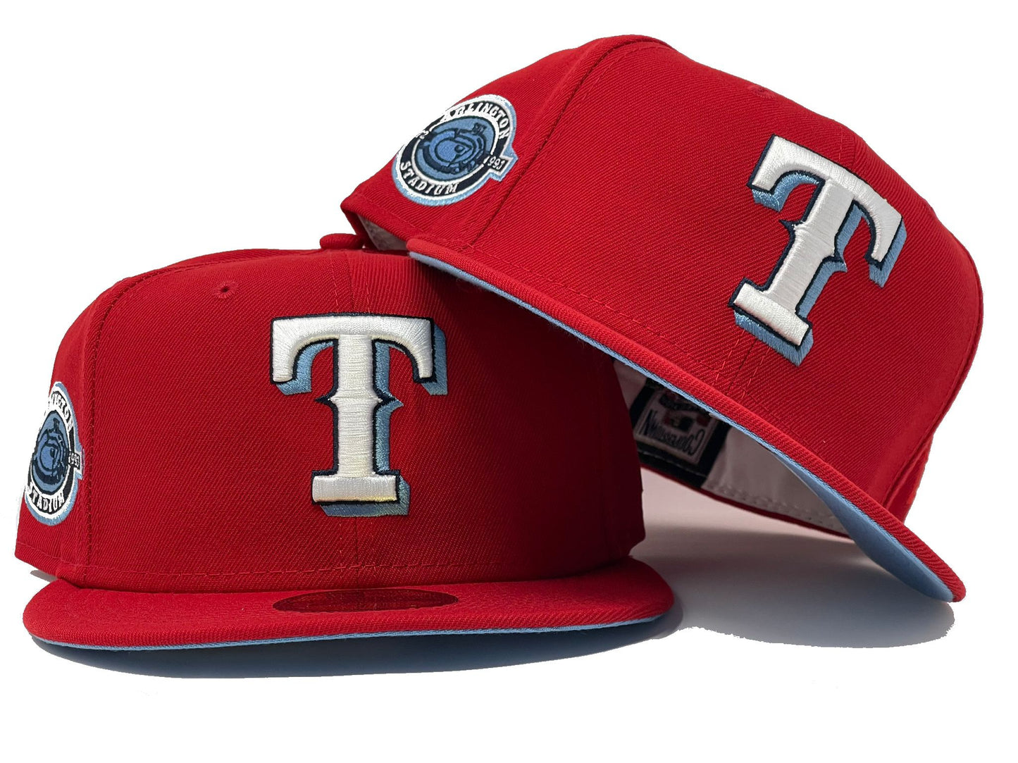 Red Texas Rangers Arlington Stadium 59fifty New Era Fitted Hat
