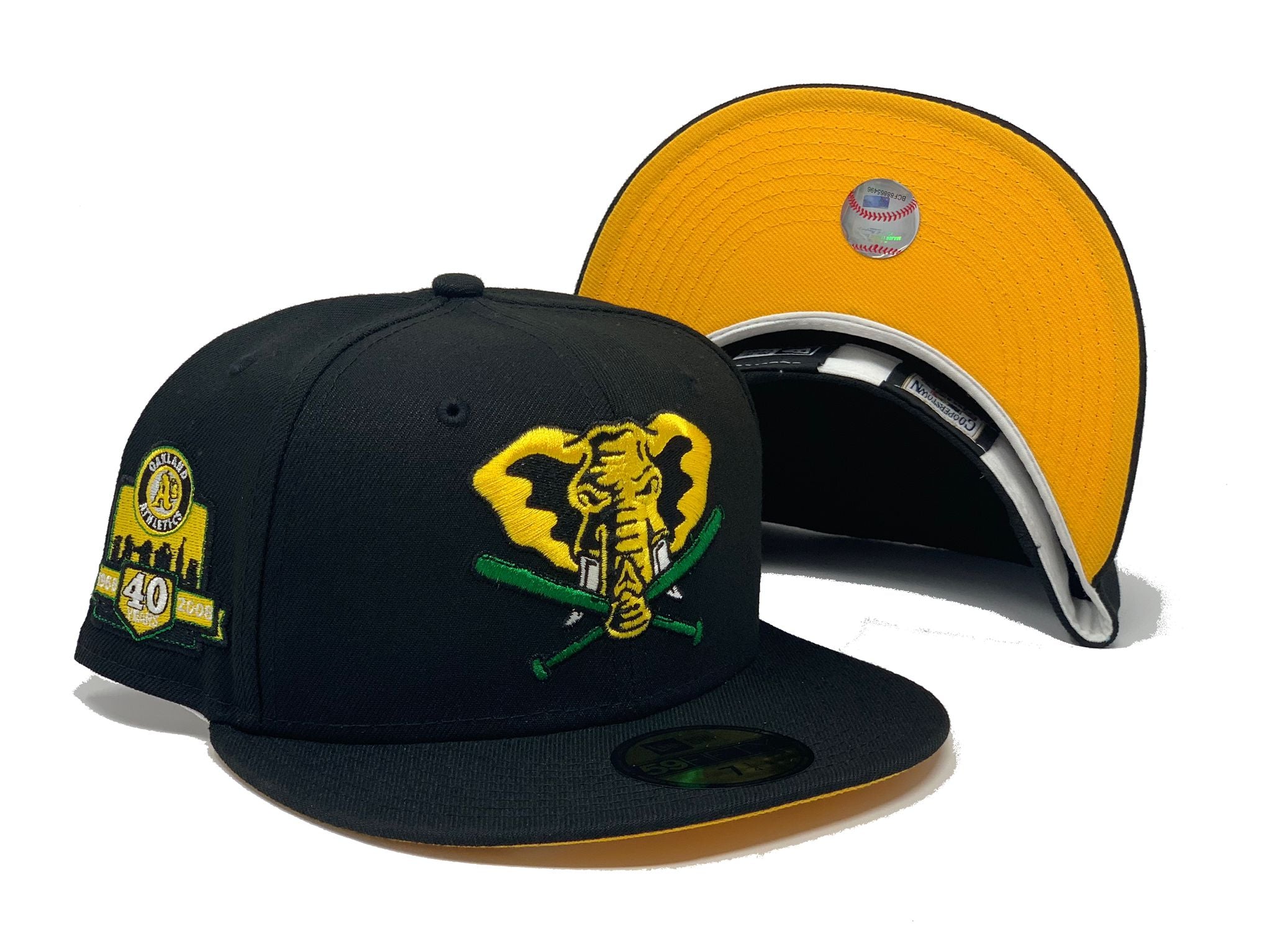 New Era Oakland Athletics 40th Anniversary Bourbon Throwback Edition 59FIFTY Fitted Hat