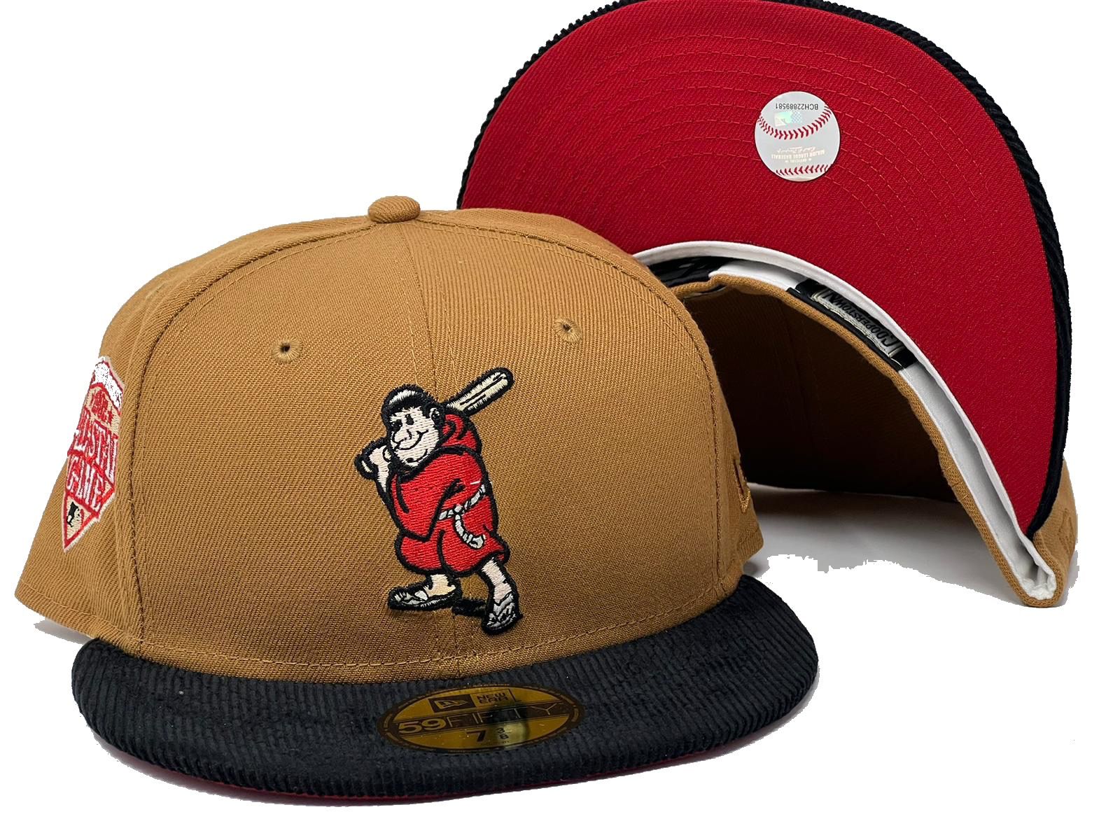 Boston Red Sox New Era Custom Corduroy Brim Cream 59FIFTY Fitted Hat, 7 3/4 / Cream