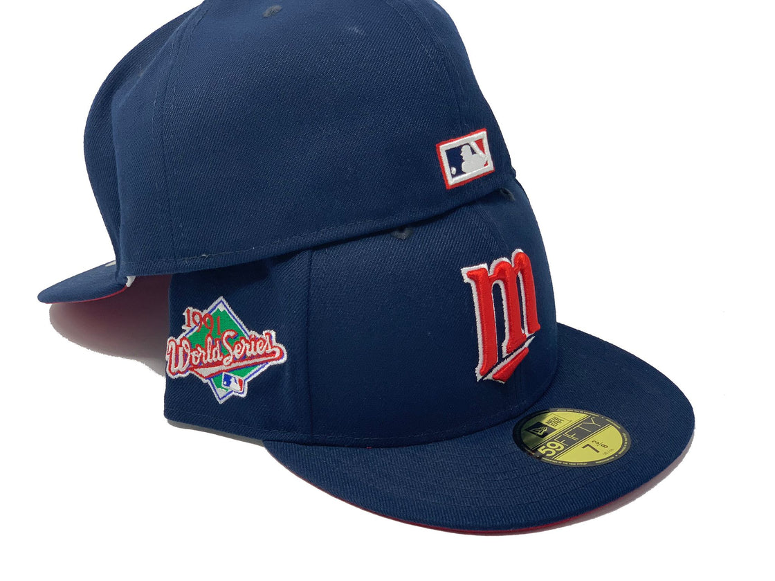 Navy Blue Minnesota Twins 1991 World Series New Era Fitted Hat