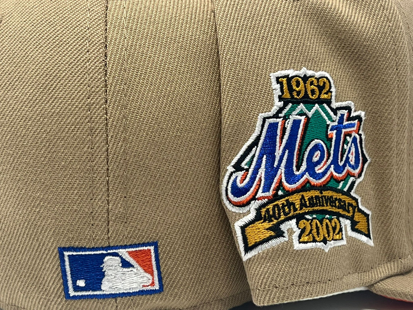 New York Mets 40th Anniversary Camel Orange Brim New Era Fitted Hat