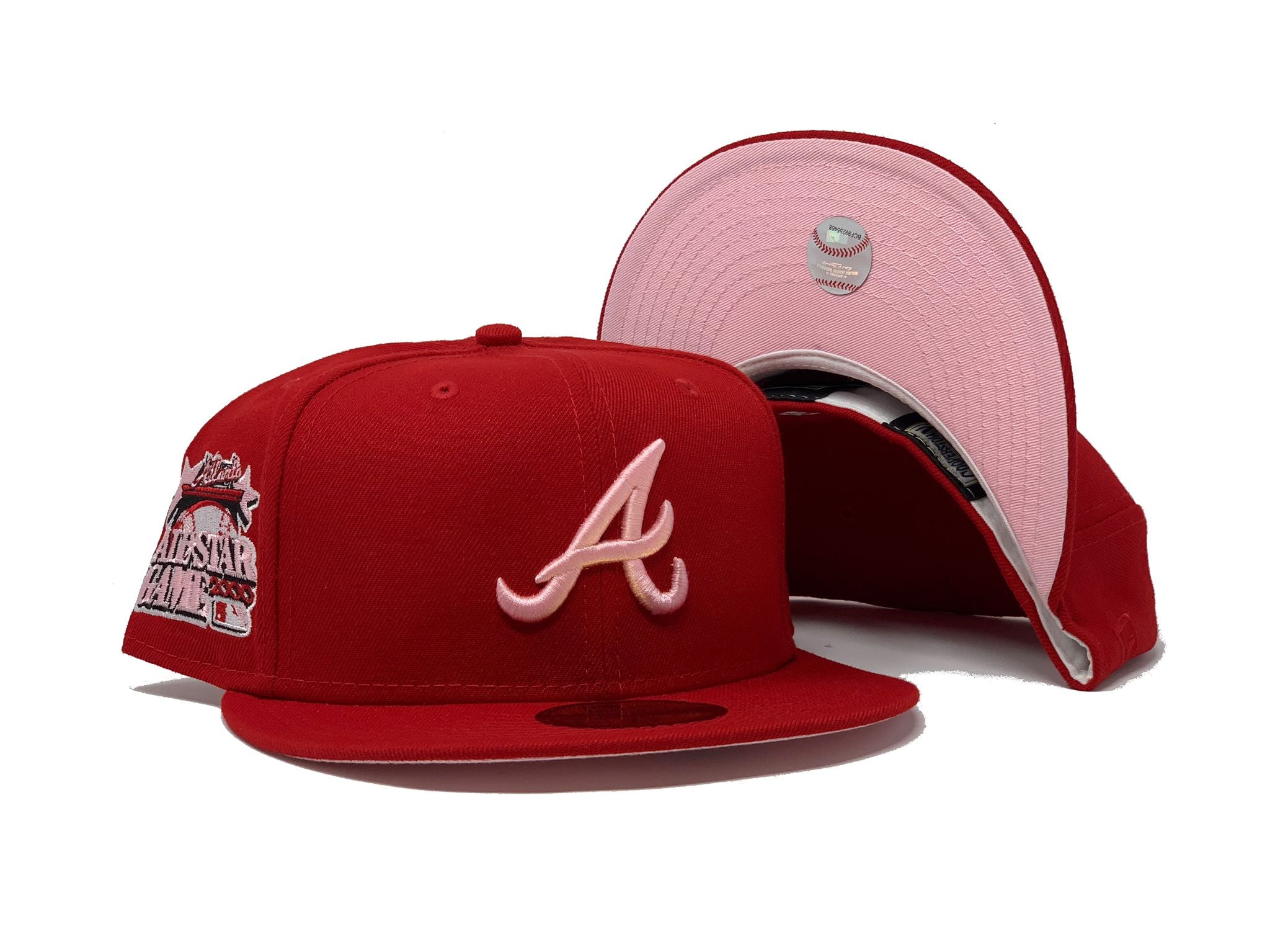 Atlanta Braves New Era 2000 MLB All-Star Game Lava Highlighter Combo  59FIFTY Fitted Hat - Red/