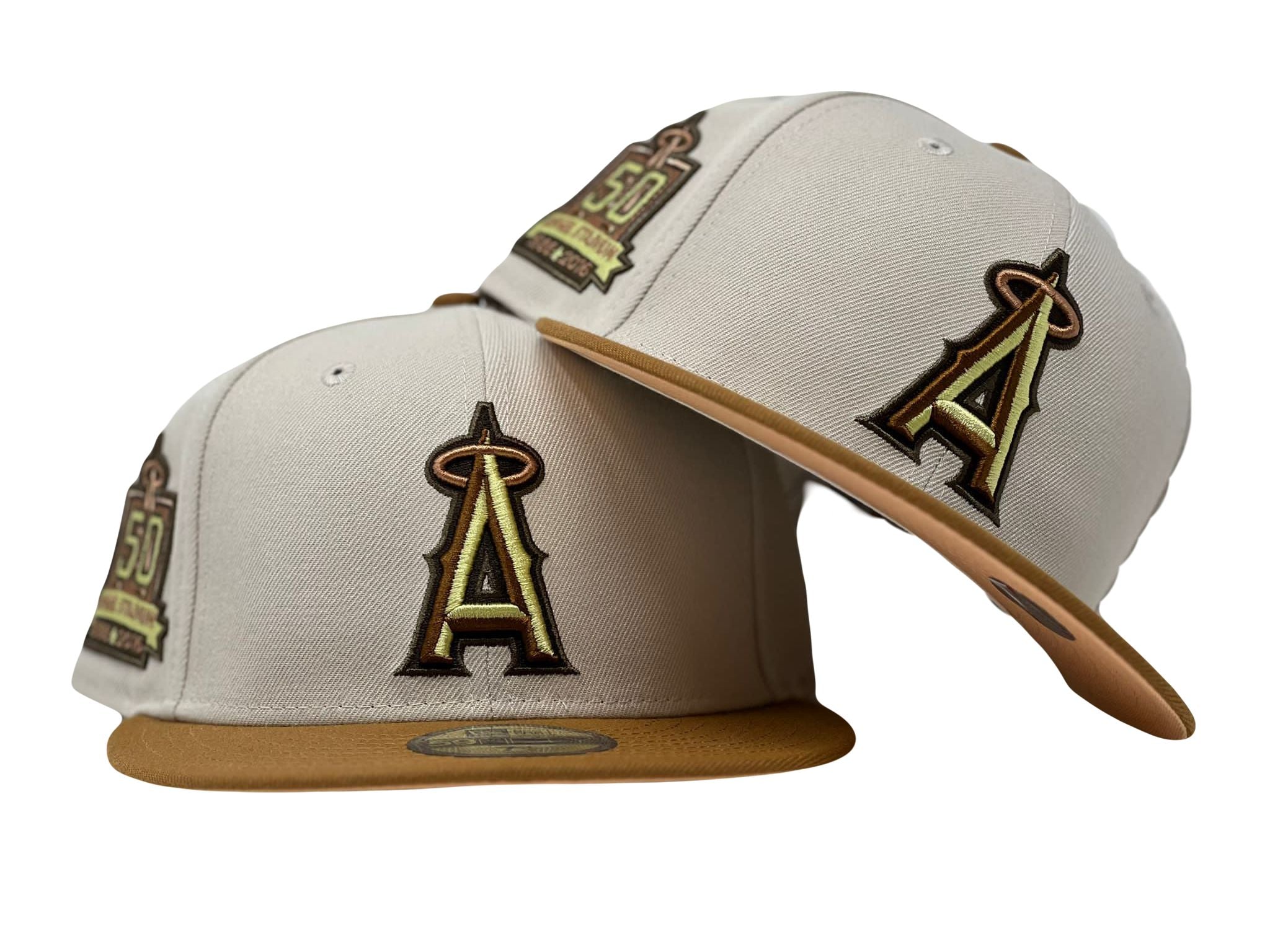 LOS ANGELES ANGELS 50TH ANNIVERSARY LIGHT GRAY ICY BRIM NEW ERA