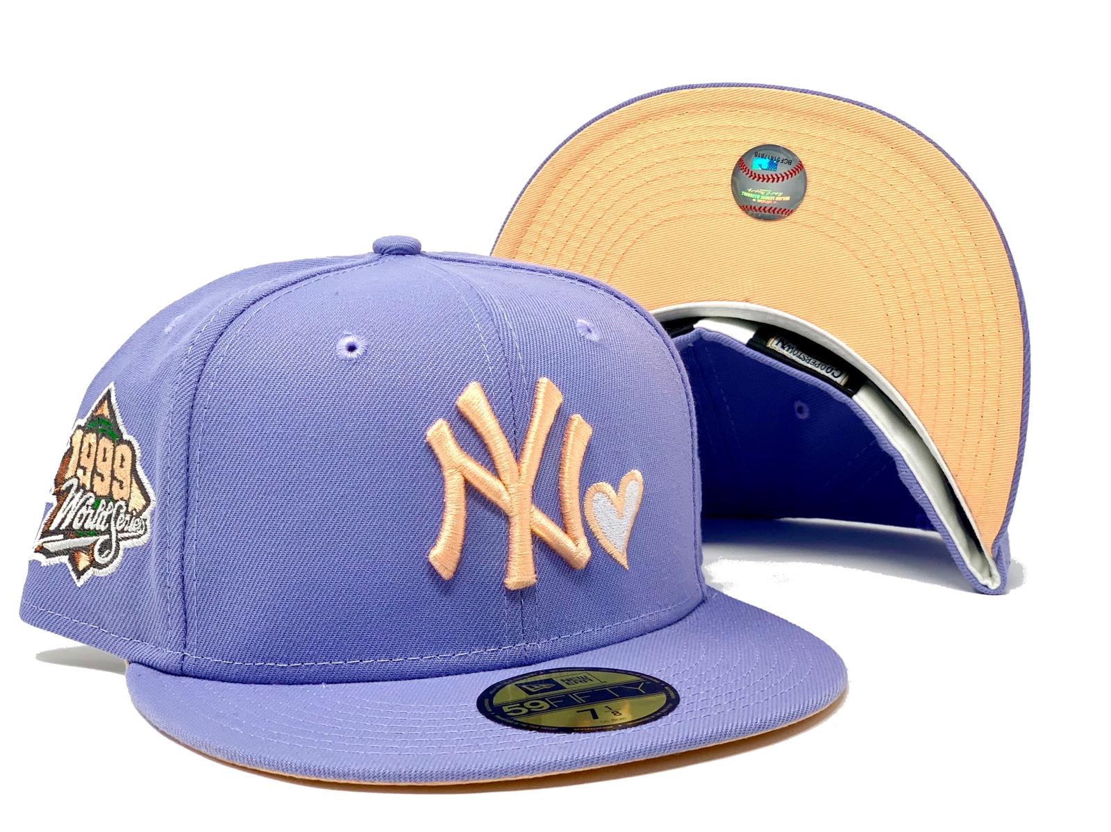 New York Yankees New Era Lavender Undervisor 59FIFTY Fitted Hat