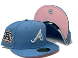 Sky Blue Atlanta Braves 150th Anniversary Custom New Era Fitted Hat