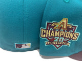 Aqua Blue Arizona Diamondbacks 20th Anniversary New Era Fitted Hat
