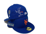 Royal Blue New York Mets City Transit Collection By New Era Fitted