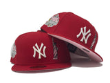 Red New York Yankees 1999 World Series Statue of Liberty Fitted Hat