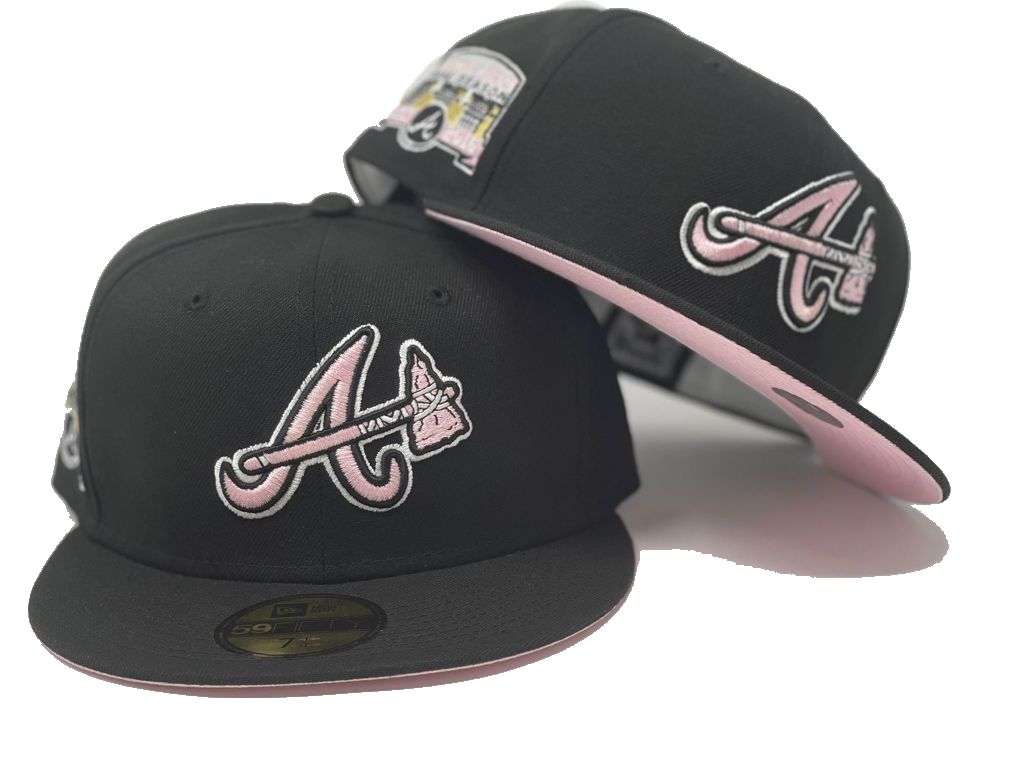 Black Atlanta Braves Turner Field Final Season New Era Fitted Hat
