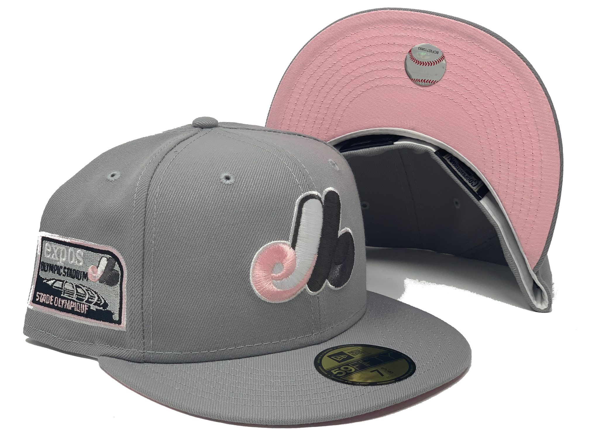 Montreal Expos New Era Olympic Stadium Stade Olympique Chrome Alternate  Undervisor 59FIFTY Fitted Hat - Cream