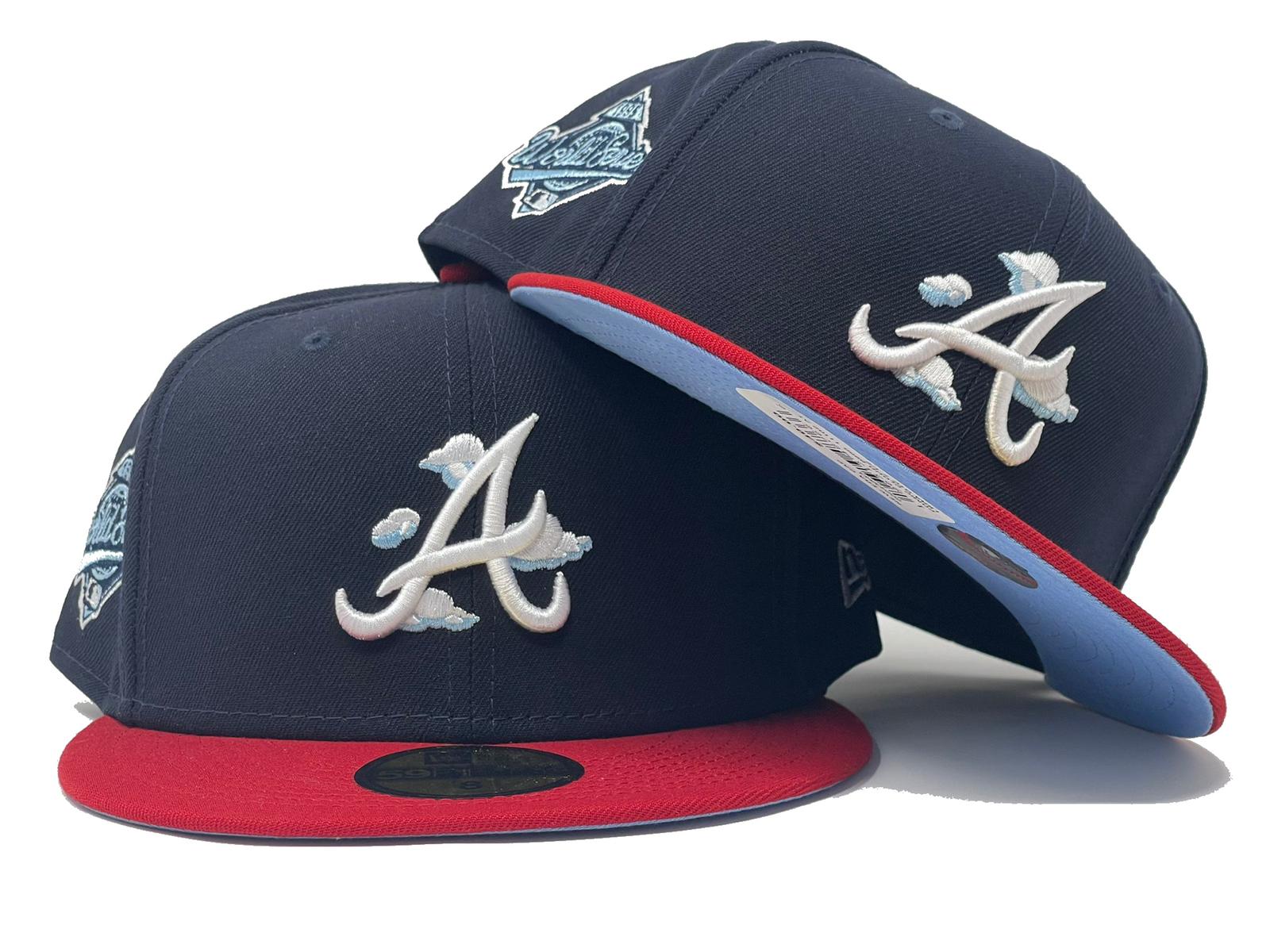 New Era x Hat Club Atlanta Braves 1995 World Series Patch Red UV 59Fifty  Fitted Hat Black - FW22 남성 - KR