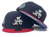 ATLANTA BRAVES 1995 WORLD SERIES COMIC CLOUD PACK ICY BRIM NEW ERA FITTED HAT