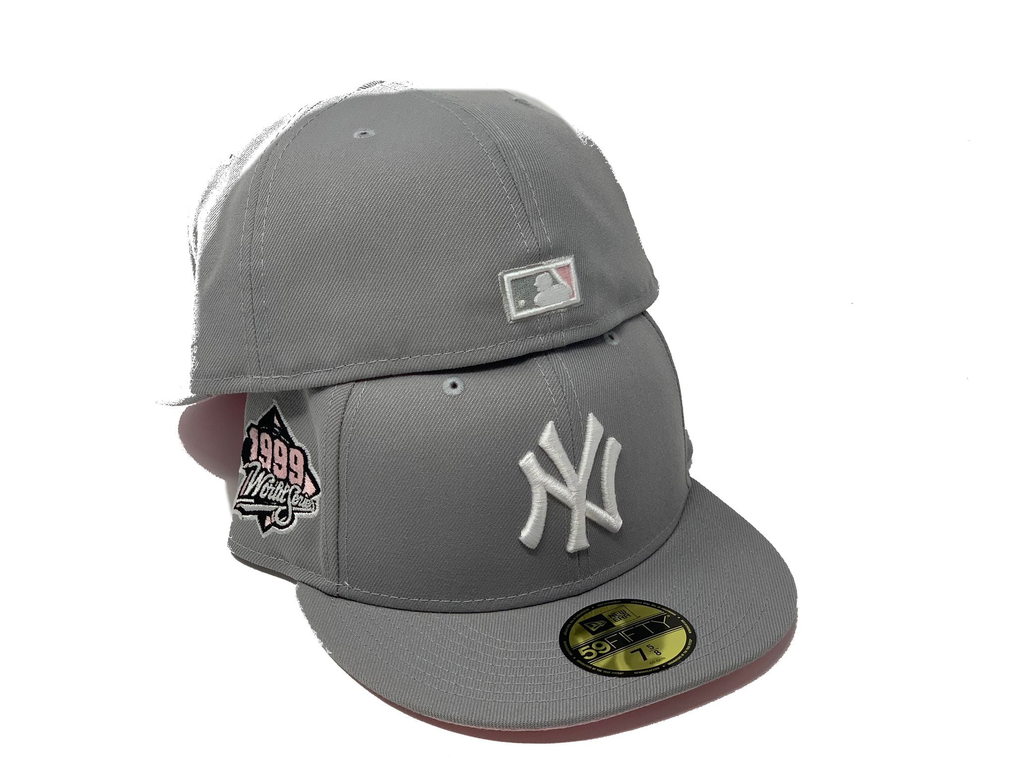 Yankees 99 WS New Era 59FIFTY Grey & Storm Grey Fitted Hat Neon Bottom –  USA CAP KING