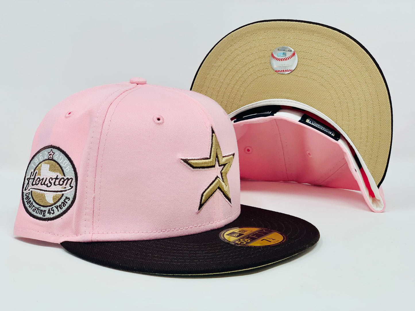 HOUSTON ASTROS 45TH ANNIVERSARY "31 FLAVORS" CAMEL BRIM NEW ERA FITTED HAT