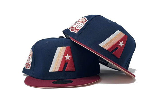 HOUSTON ASTROS 50TH ANNIVERSARY "BLOOD MOON" COLLECTION PEACH BRIM NEW ERA FITTED HAT