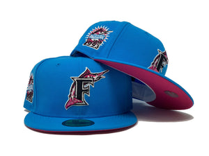 New Era Florida Marlins 59FIFTY Hat - Red/ Blue 7