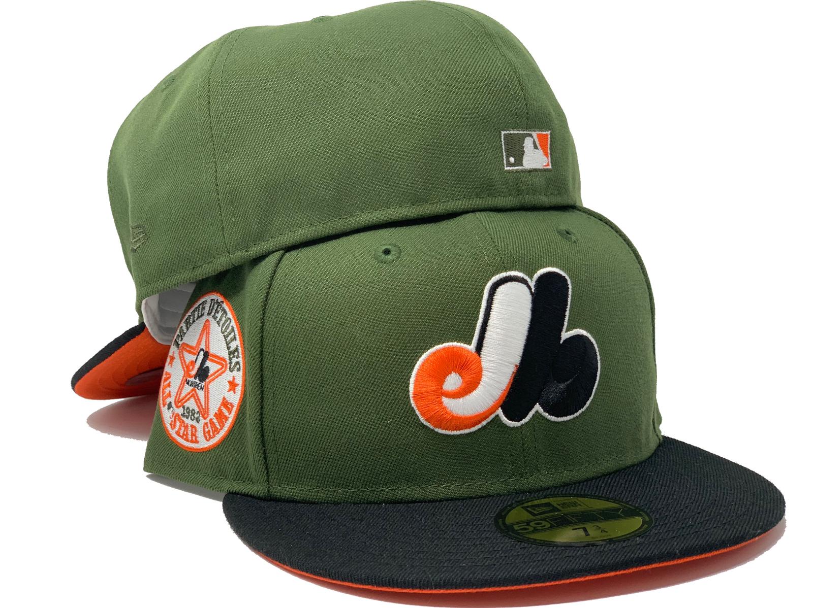 Montreal Expos Mitchell & Ness Fitted Homefield Coop Cap Hat Green