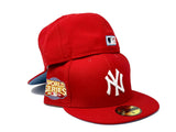 NEW YORK YANKEES 2009 WORLD SERIES RED ICY BRIM NEW ERA FITTED HAT