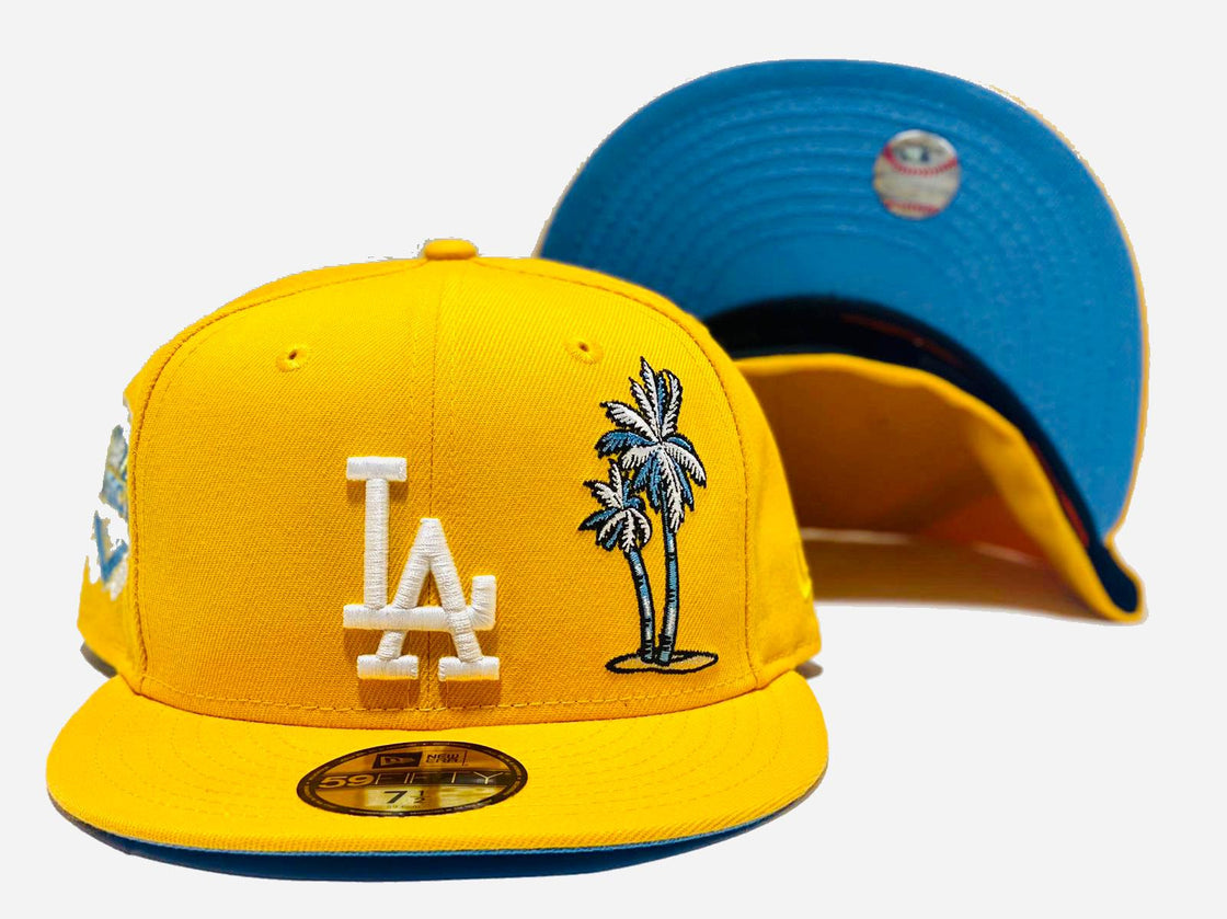 LOS ANGELES DODGERS 50TH ANNIVERSARY 50TH ANNIVERSARY TACO TUESDAY YELLOW ICY BRIM NEW ERA FITTED HAT