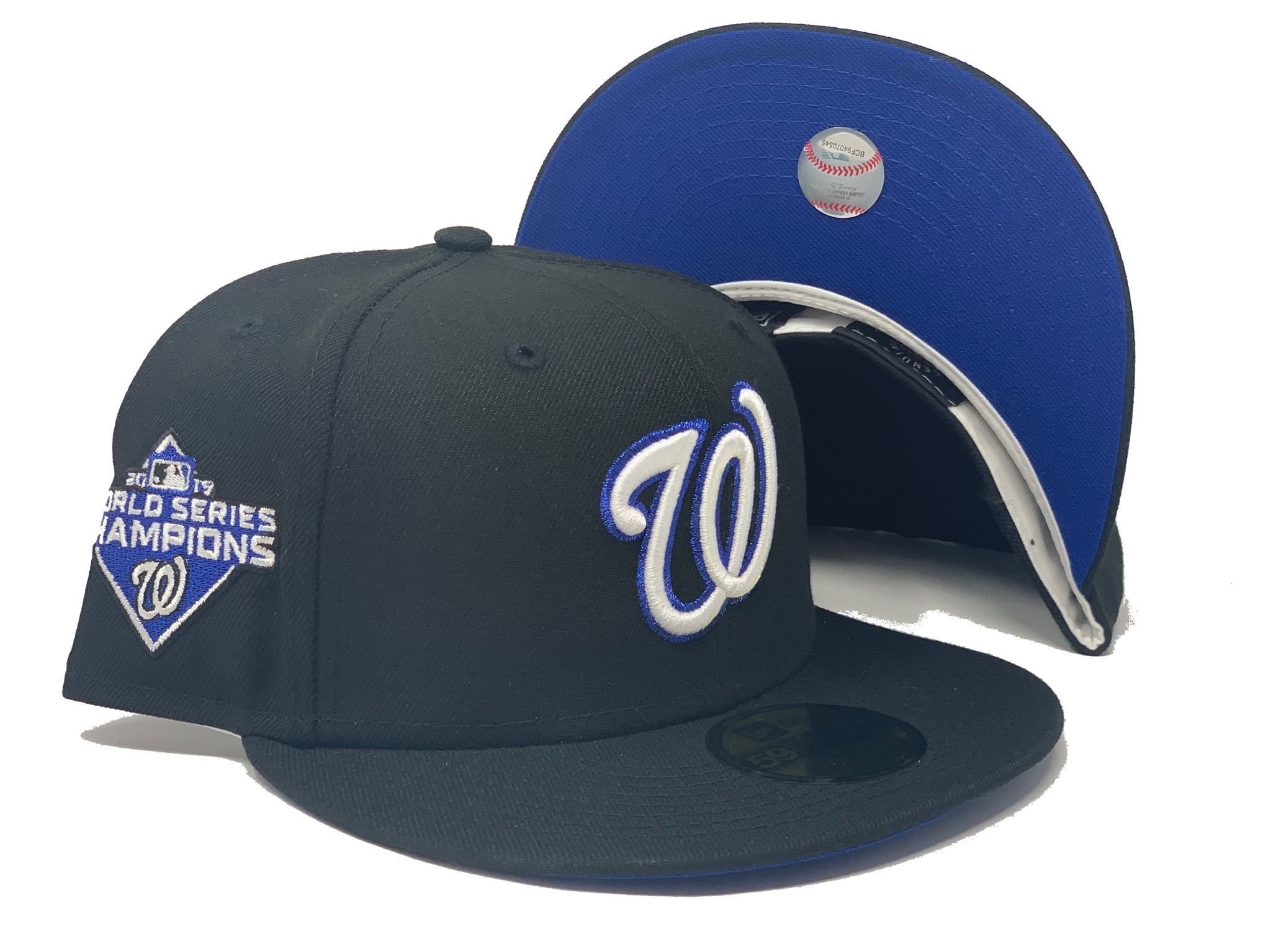 New Era Washington Nationals 59Fifty Fitted Hat Black/White - FW21