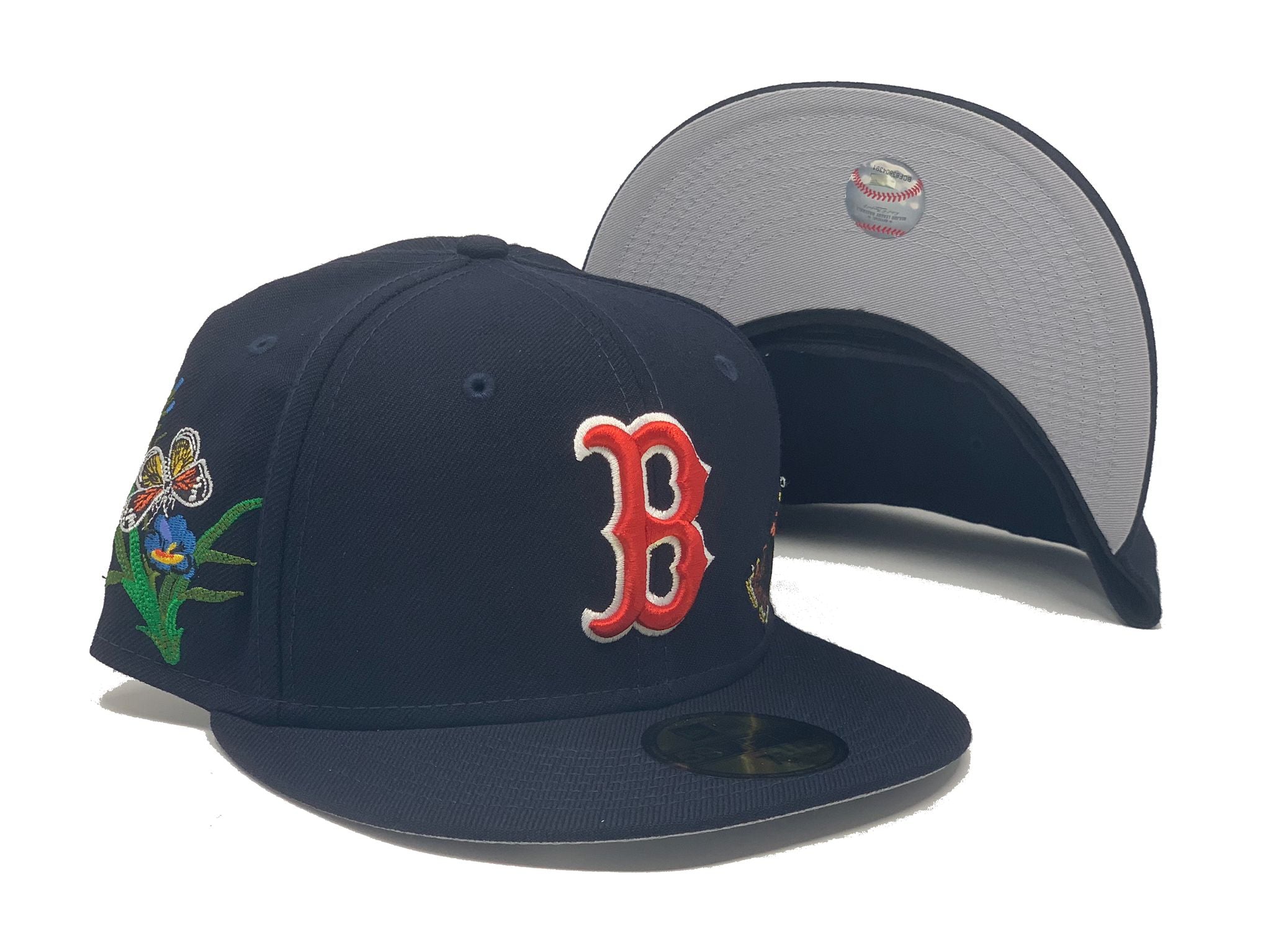 Boston Red Sox Fitted New Era 59FIFTY On Wool 'B' Logo Navy Cap
