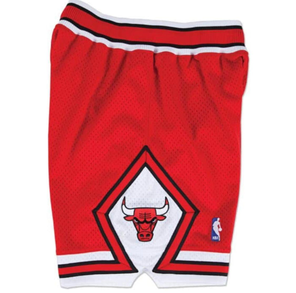MITCHELL & NESS MEN'S CHICAGO BULLS RED AUTHENTIC SHORTS 1997-1998