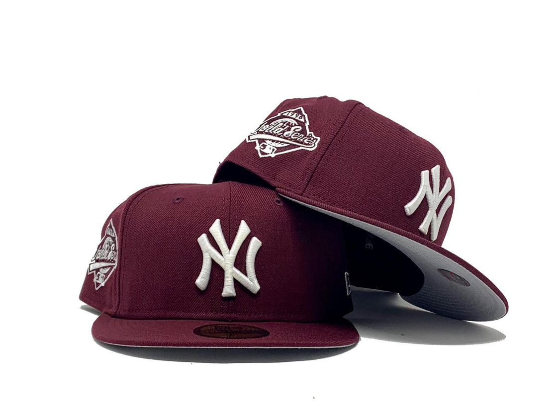 Dark Maroon New York Yankees 1996 World Series New Era Fitted Hat