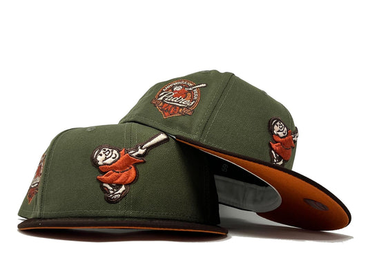 SAN DIEGO PADRES 40TH ANNIVERDSRY " OLIVE RUST PACK" FALL ORANGR BRIM NEW