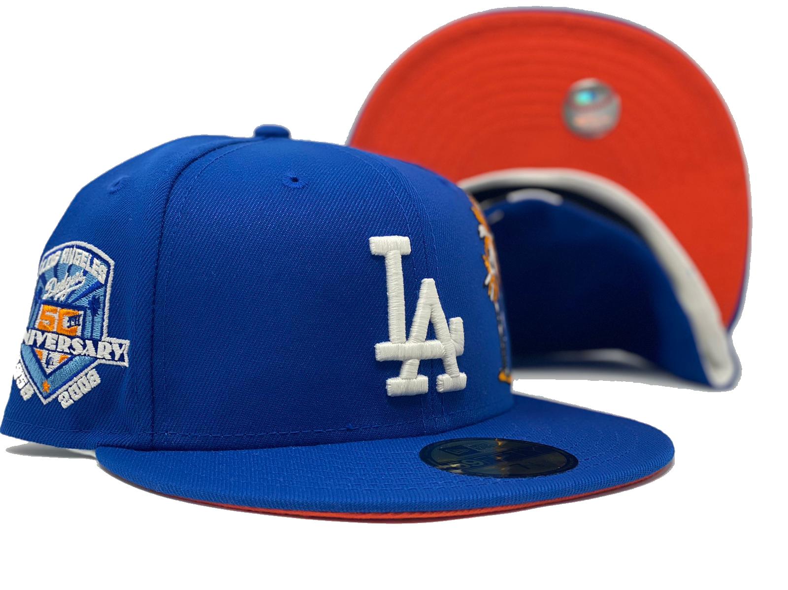 LOS ANGELES DODGERS 50TH ANNIVERSARY BLUE TINT BLACK VISOR RUST ORANGE –  Sports World 165