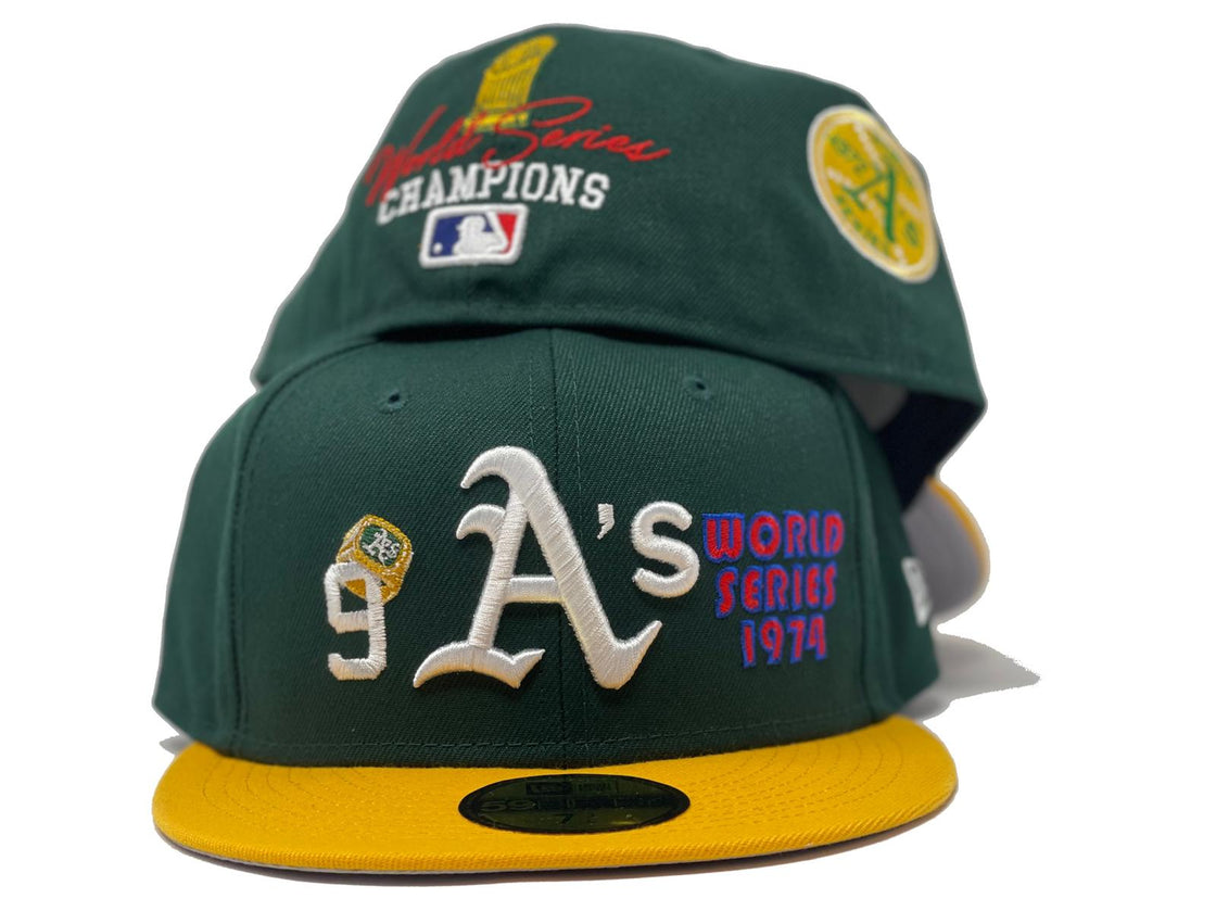 Green Oakland Athletics 9X Championship 59fifty New Era Fitted Hat