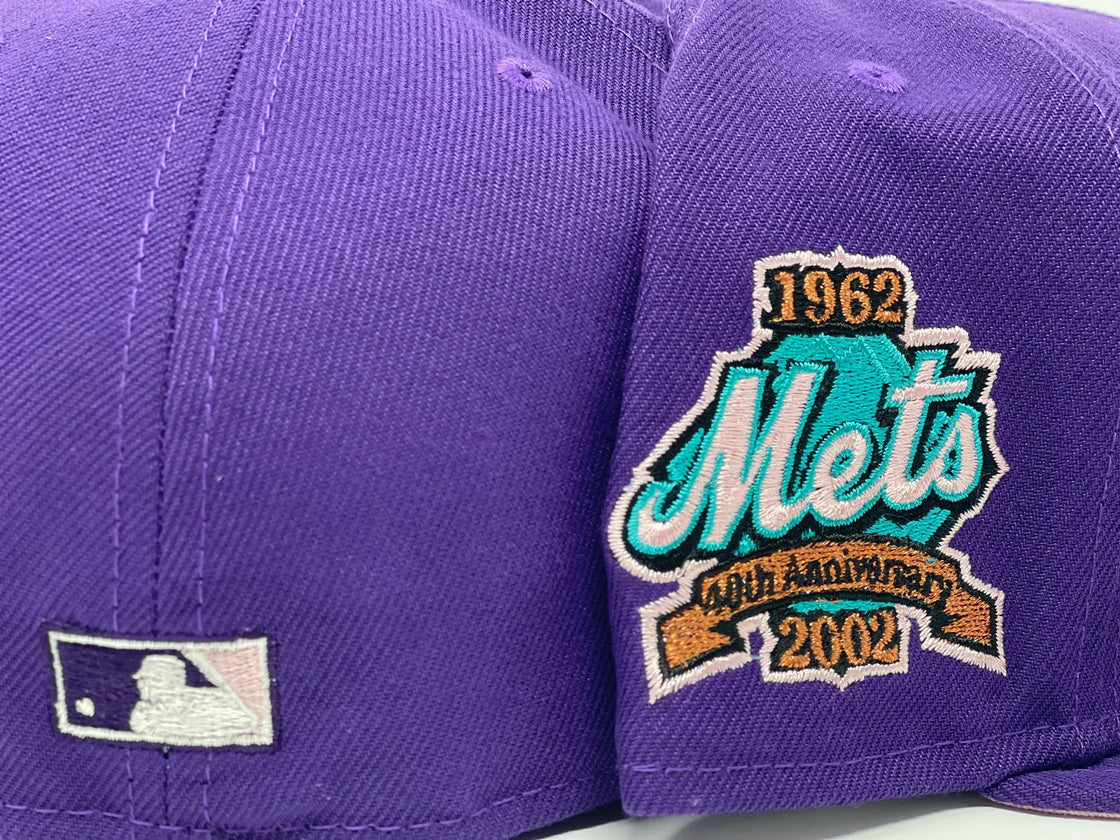 Purple New York Mets 40th Anniversary Custom New Era Fitted Hat 