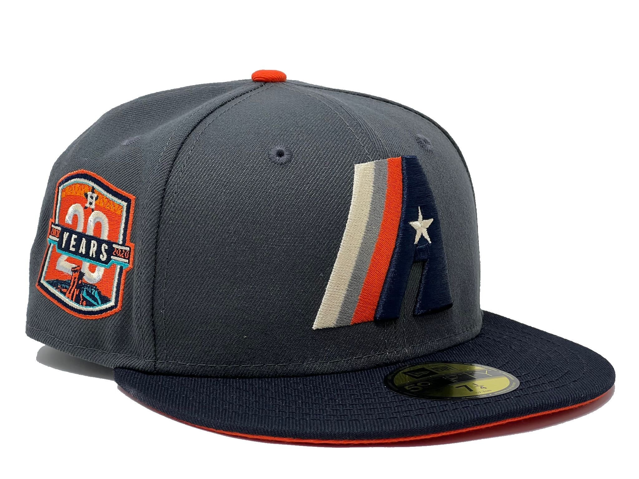 Houston Astros New Era 45th Anniversary Red Undervisor 59FIFTY Fitted Hat -  Gray/Black
