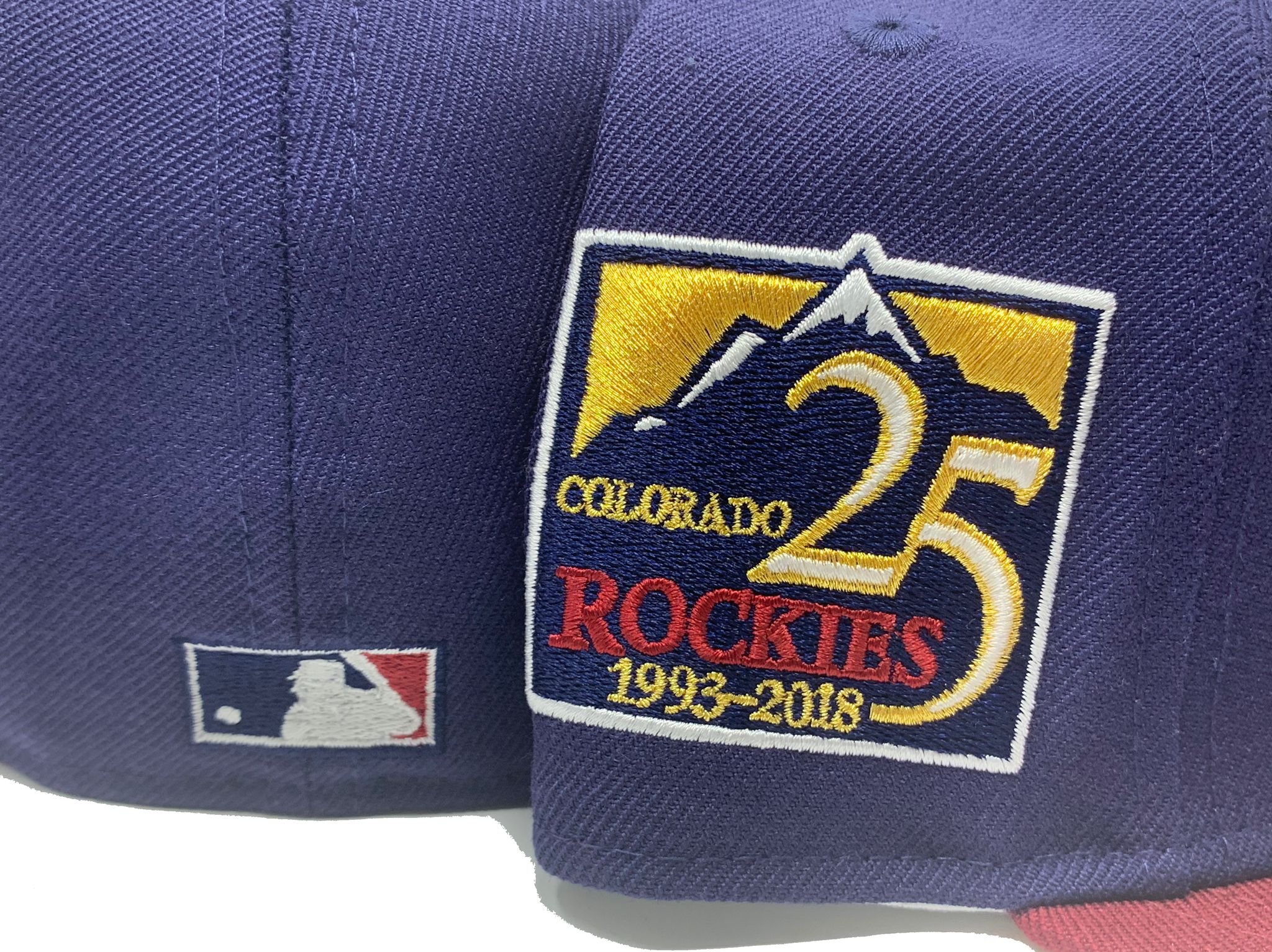 COLORADO ROCKIES 25TH ANNIVERSARY NHL CROSSOVER METALLIC GOLD BRIM N –  Sports World 165