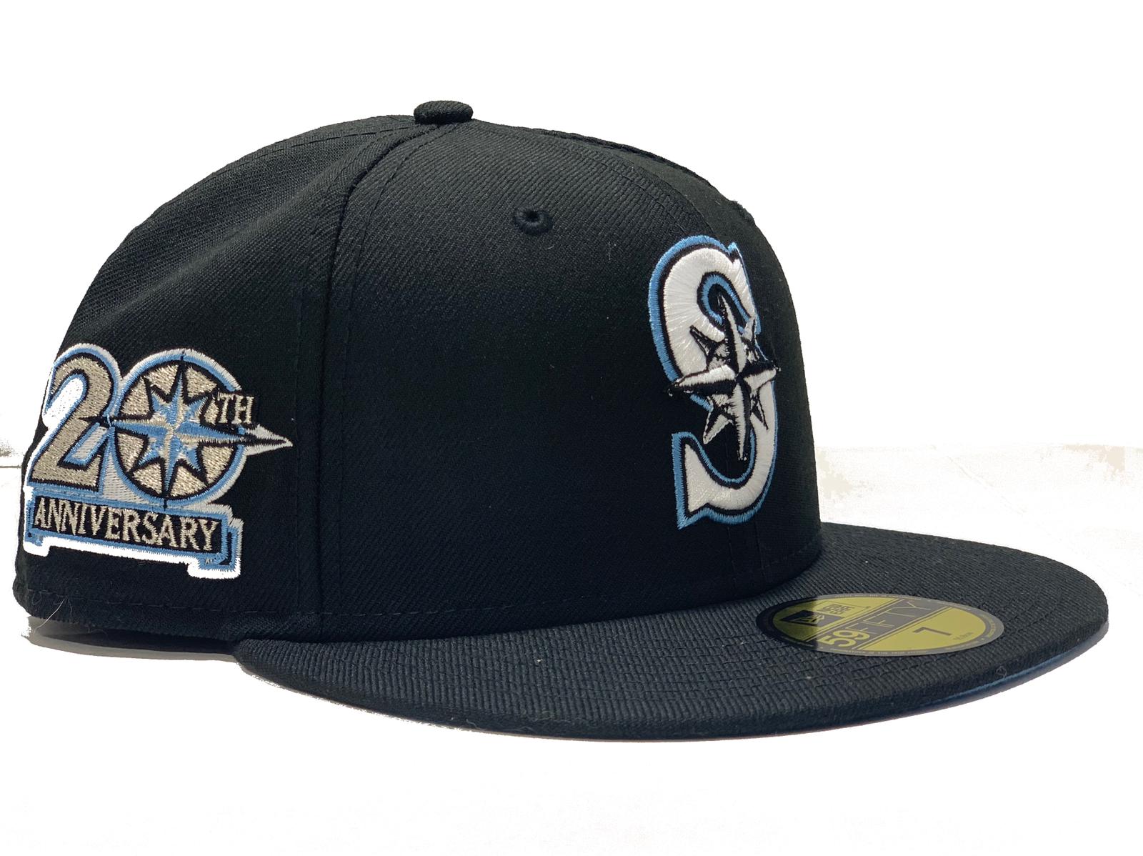 SEATTLE MARINERS 30TH ANNIVERSARY BLACK ICY BRIM NEW ERA FITTED HAT –  Sports World 165