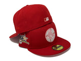 BOSTON RED SOX 1961 ALL STAR GAME " STRAWBERRY REFRESHER" RED PINK BRIM NEW ERA FITTED HAT