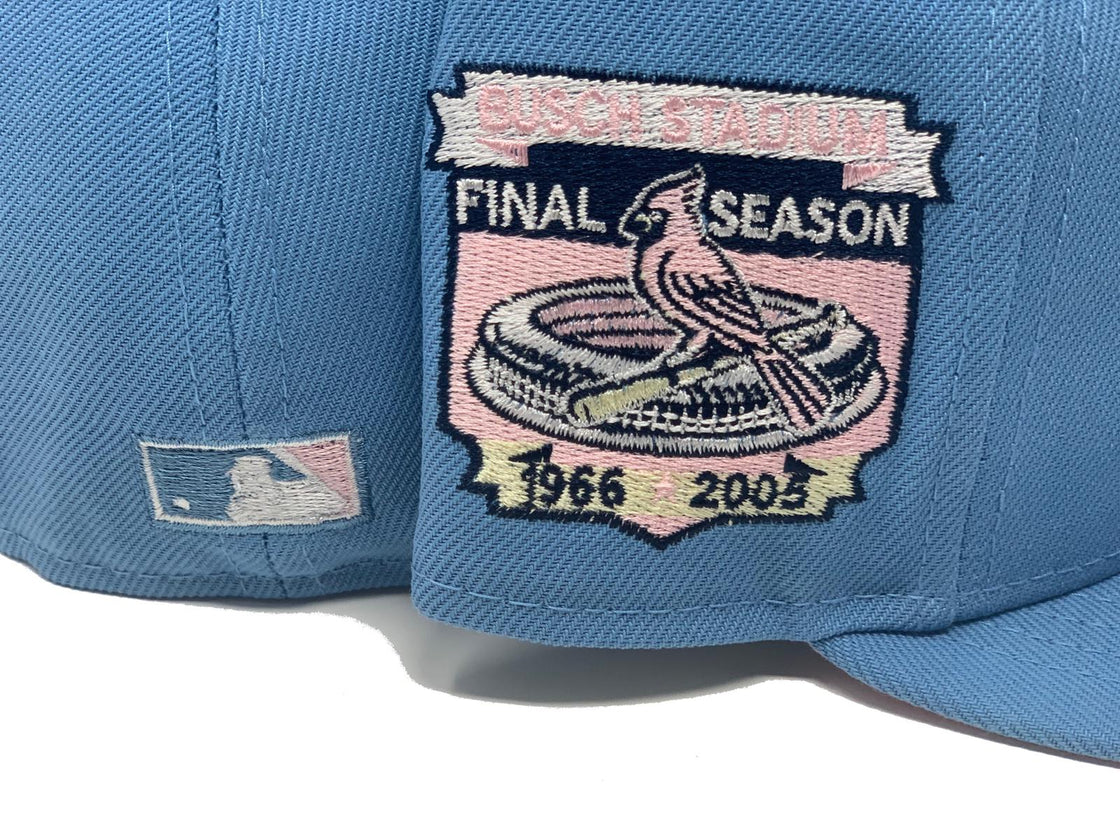 Sky Blue St. Louis Cardinals Busch Stadium Final Season Fitted Hat