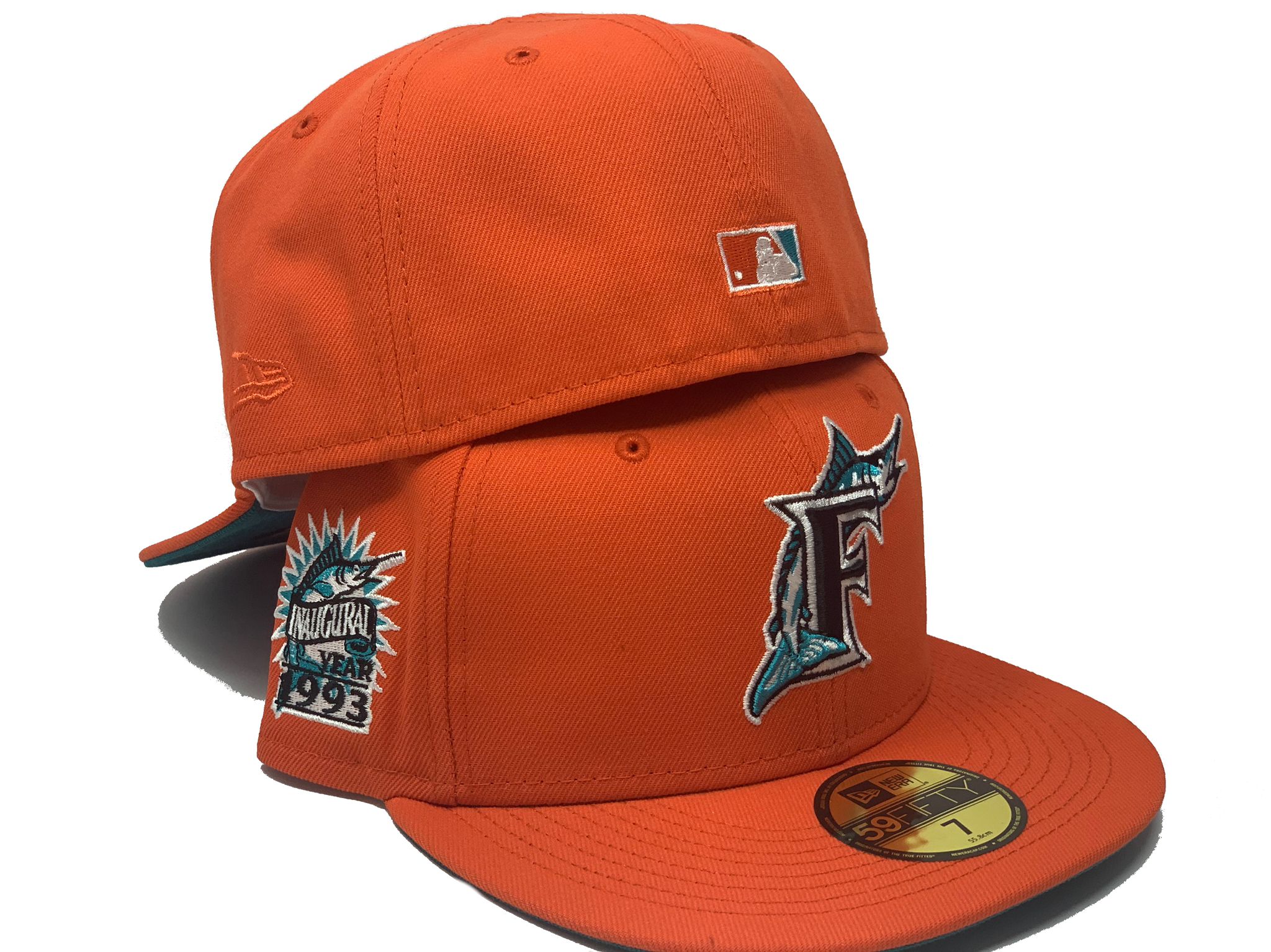 Florida Marlins New Era 1993 Inaugural Season Color Fam Lava Red Undervisor  59FIFTY Fitted Hat - Maroon