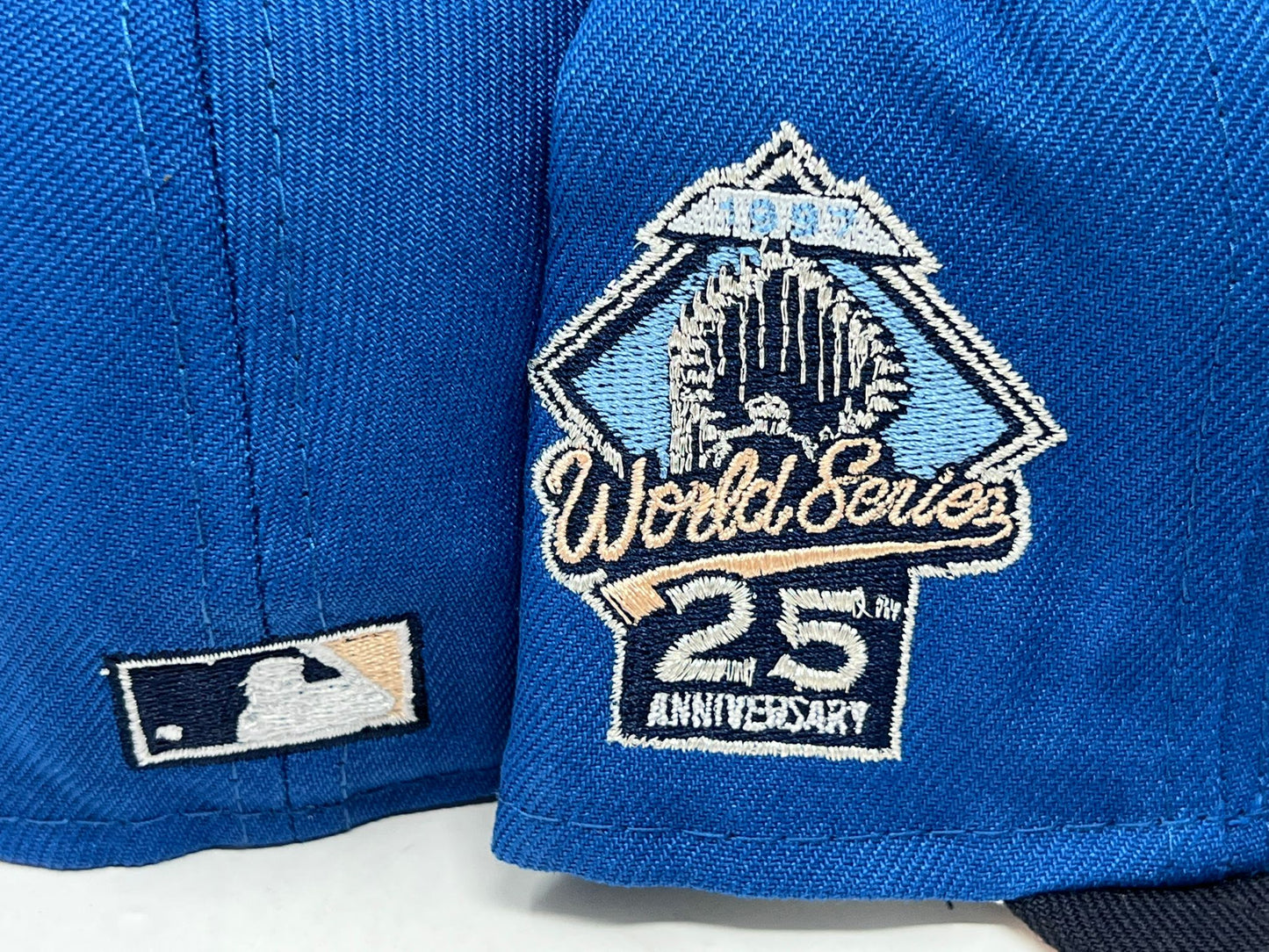 FLORIDA MARLINS 25TH ANNIVERSARY "GRECIAN HOLIDAY" PACK PEACH BRIM NEW ERA FITTED HAT