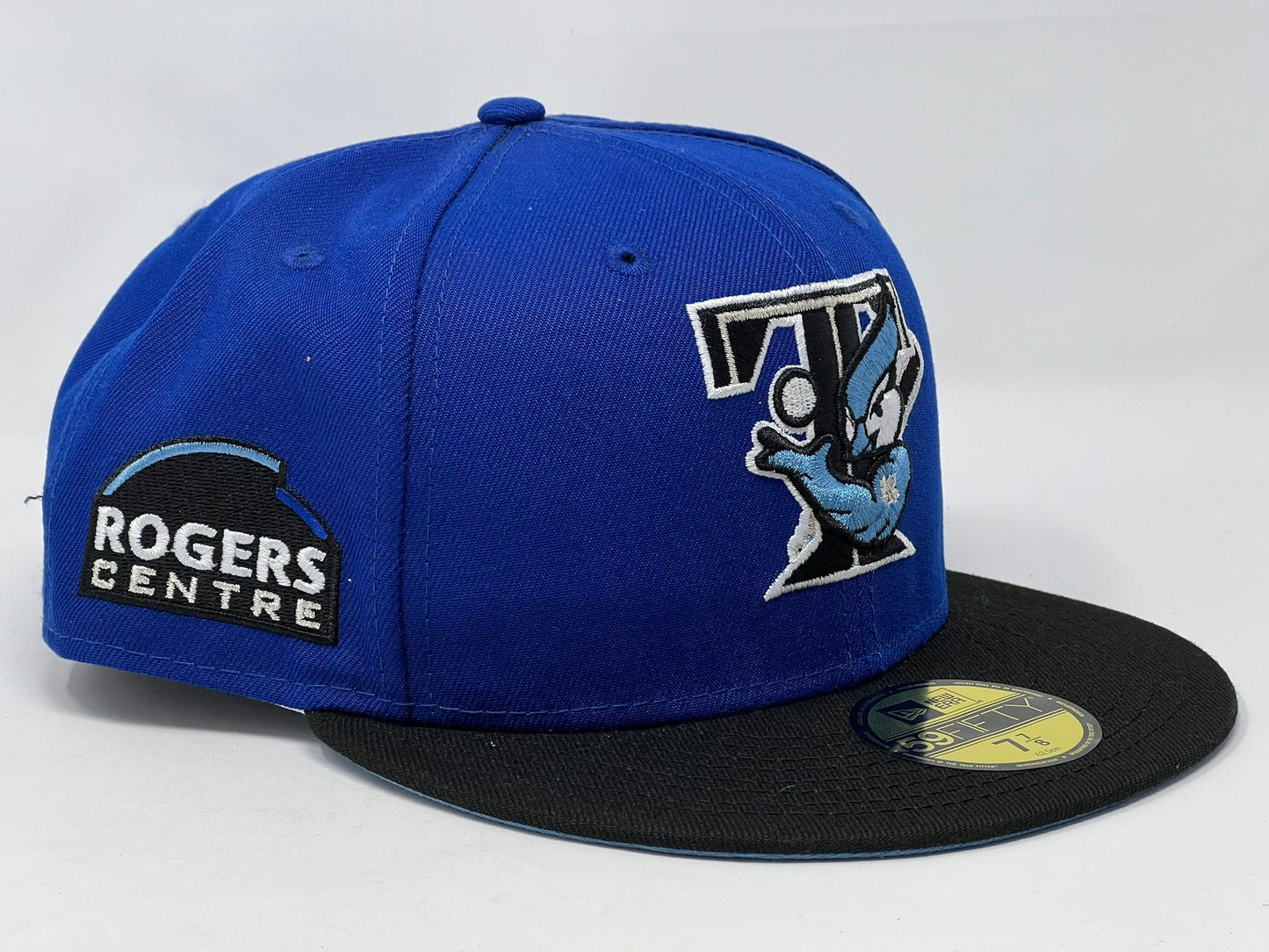 Toronto Blue Jays Rogers Centre Light Royal Black Visor Icy Brim New Era Fitted Hat