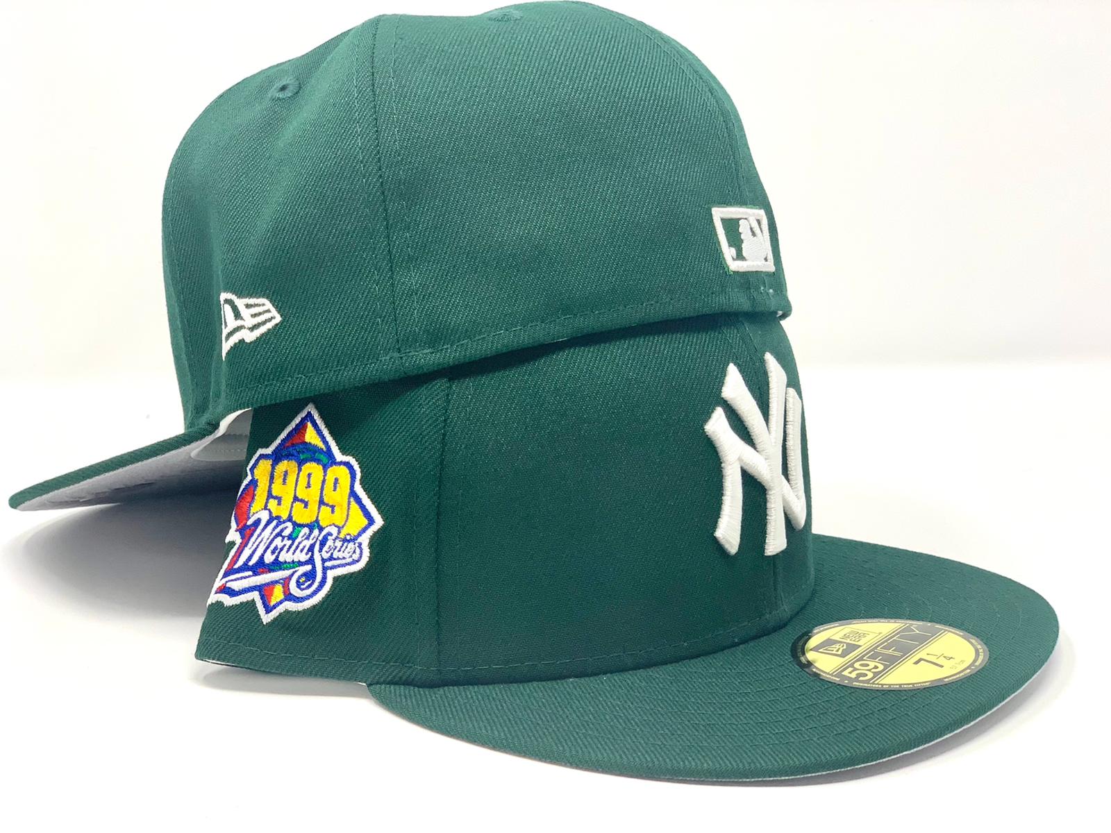 Men's New York Yankees New Era Green 1999 World Series Cyber Vice 59FIFTY  Fitted Hat