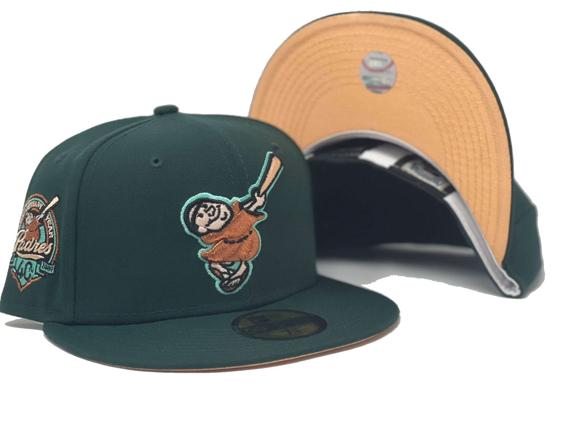 Dark Green San Diego Padres 40th Anniversary New Era Fitted Hat