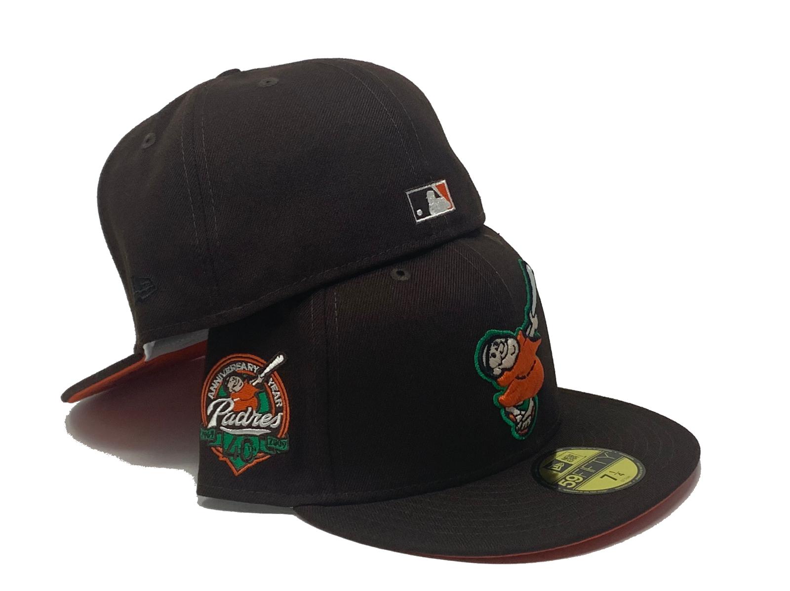 Dark Brown San Diego Padres 40th anniversary New Era Fitted Hat