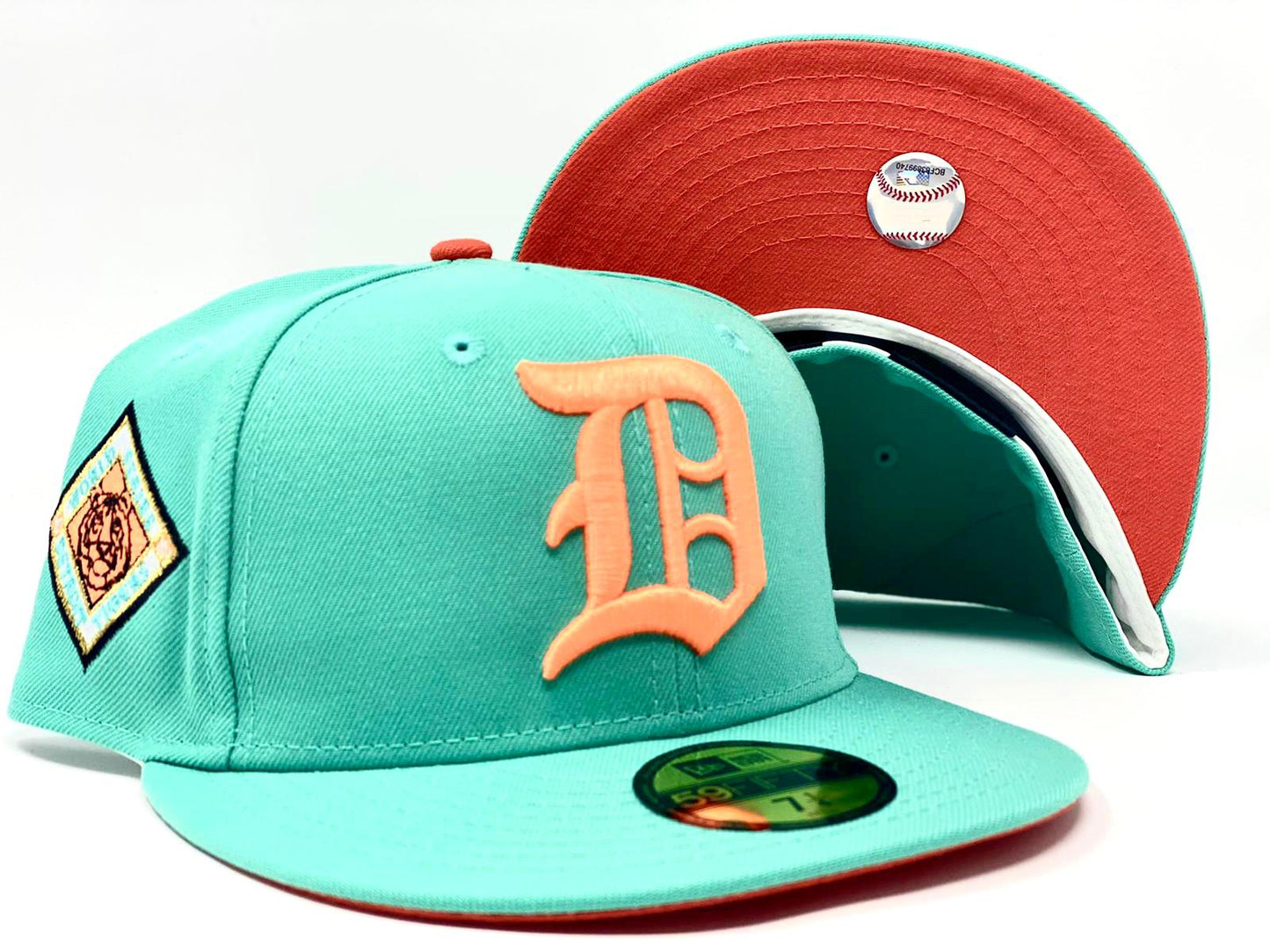 DETROIT TIGERS 1945 WORLD SERIES CLEAR MINT ORANGE BRIM NEW ERA FITTED HAT