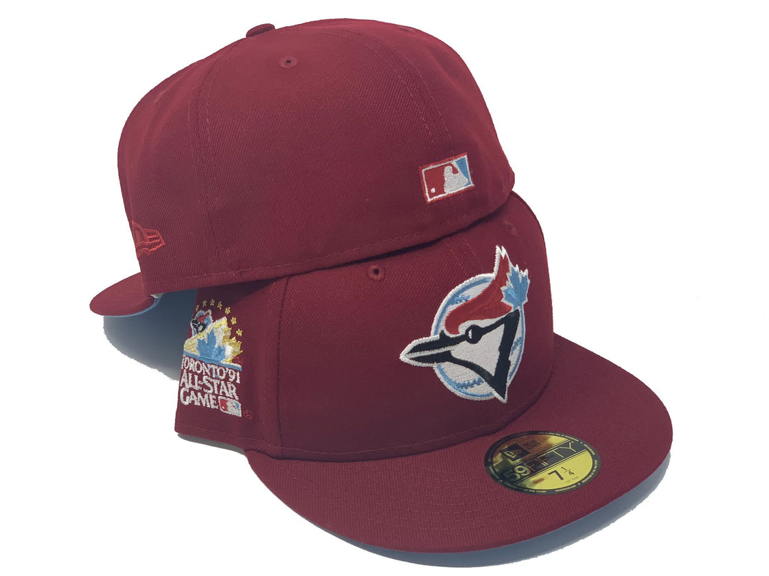 Burgundy Toronto Blue Jays 1991 All Star Game New Era Fitted Hat