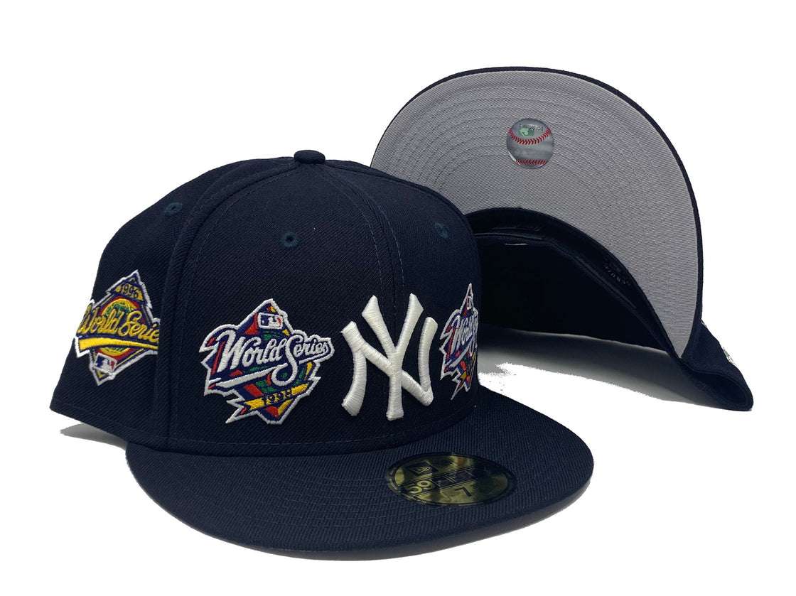 Navy Blue New York Yankees World Champions New Era Fitted Hat 