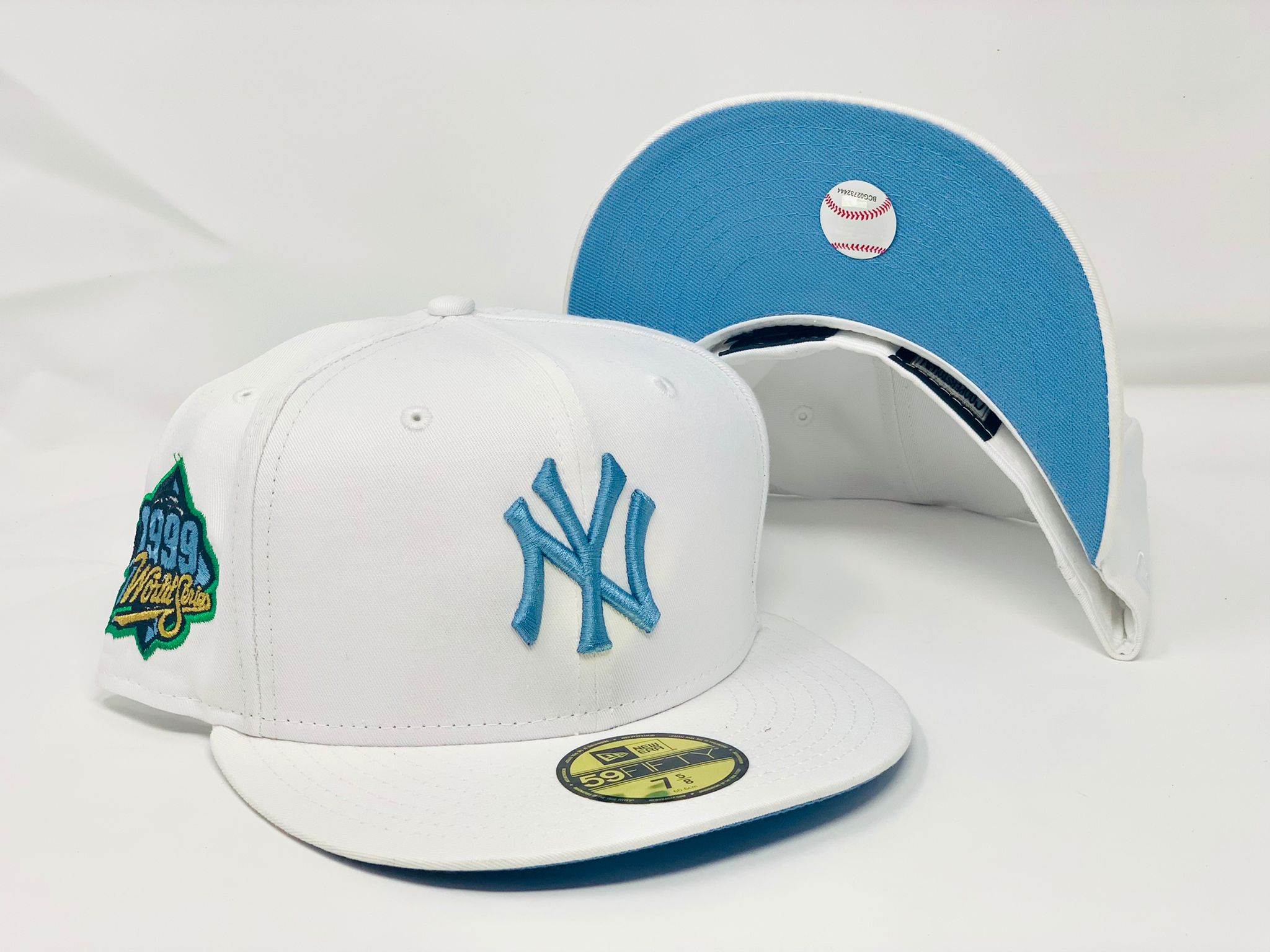 Men's New Era White York Yankees 1999 World Series Vice 59FIFTY Fitted Hat