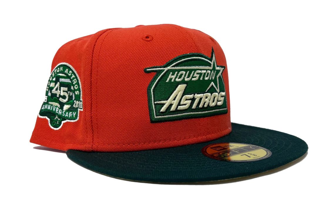 HOUSTON ASTROS 45TH ANNIVERSARY "PUMPKIN COLLECTION" NEW ERA FITTED HAT